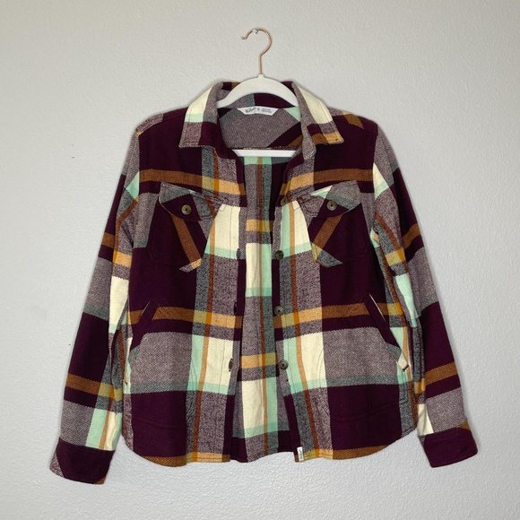 Woolrich Plaid Shirt Jacket Cotton Flannel Size XS - Picture 2 of 10